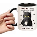 Miniatyrbild 2 av 4: Grumpy Cat Mugg, Rör Inte Mitt Kaffe Annars Slänger Jag Till Dig, Kaffe Mugg För Kattälskare 11oz, Roliga Katt Nyhetsgåvor För Kvinnor Män, Personlig Keramisk Kopp Style 4
