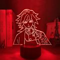 Miniatyrbild 2 av 7: Demon Slayer Kamado Nezuko 3D Illusionslampa, Kreativ 3D Japansk Animelampa - Perfekt Present för Hemmet