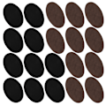 Miniatyrbild 7 av 10: 10 Par Iron-on-lappar Flockad Lim Oval Ärm Armbåge Knä Tyg Reparation DIY Dekoration (5 Par Svart 5 Par Kaffe)