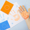Miniatyrbilde 9 av 10: Blekkpute Fingeravtrykk DIY Håndverk for Barn Stempel på Stoff Papir Plast 10cm x 12.5cm