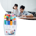 Miniatyrbild 10 av 10: 36 st Acrylic Paint Markers 2mm Spets Vibrant Vattentät Snabbtorkande Blandade Färger Graffiti Markers för Studenter Skola