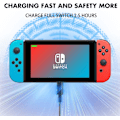 Miniatyrbild 5 av 5: Laddare för Nintendo Switch och Switch Lite och Switch OLED, stödjer Nintendo Switch TV Dock-läge AC-strömadapter, typ C-laddningskabel för S