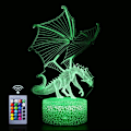 Miniatyrbillede 1 af 6: Dragon Illusion LED Lys, Spændende Julegave til Middelalderlige Drager Elskere