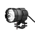 Pikkukuva 3 / 11: CNC-alumiininen 40W 4 LED-moottoripyörän ajovalo etuvalo päävalo