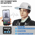 Pikkukuva 3 / 6: Bluetooth-pipo, Bluetooth-pipo, Bluetooth-pipo miehille, Trendikäs älypipo, Miesten baseball-lippis Grey