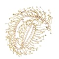 Miniatyrbild 8 av 10: Rhinestone Tassel Chain Fringe Brudapplikation Trim Crystal Kläder Väska Dekoration Golden AB Färgglad