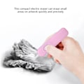 Miniatyrbild 7 av 10: Automatisk elektrisk batteridriven pennvässare med 20 suddgummin (rosa)