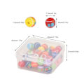 Miniatyrbillede 2 af 7: 100 stk. harpiksafstandsperler holdbare harpiks assorterede farver store hul bredt anvendte armbåndsperler til smykkefremstilling DIY