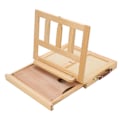 Pikkukuva 7 / 10: Pöytäeasel, mänty, säädettävä kisko, 4 kulmaa, monikäyttöinen, taitettava, kevyt ja tukeva maalausteline