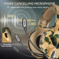 Miniatyrbillede 3 af 7: Gaming Headset til Xbox One, PS4 Headset med Mic, Stereo Surround Sound, Støjreducerende Mikrofon & En-Knap Lydløs, Cool Camo Gaming Hovedtelefoner til