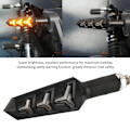 Miniatyrbillede 7 af 10: 1 Par Motorcykel LED Blinklys Lampe Fiskeben Y Form Flydende Blinklys