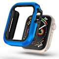 Pikkukuva 1 / 6: Alumiininen puskuri Metallikotelo suunniteltu Apple Watch Series 7 /8 45mm, Kestävä suojakotelo iskunkestävä TPU