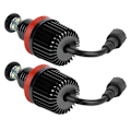 Miniatyrbillede 10 af 10: 2 stk. For H8 40W Super Lyse Angel Eyes Tågeforlygte LED Pærer Passer til E91 E92 E93