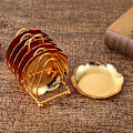 Miniatyrbillede 3 af 5: Coaster Creative Drikkebrikker Med Dekorativt Stativ Non-sl