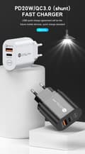 Miniatyrbilde 2 av 8: Ny PD12W mobiltelefonlader 5V2.4A ladehode type-c P