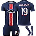 Miniatyrbillede 1 af 5: 24/25 Fodbold Sæt til Børn Træningsdragt Fodbold Sæt til Drenge, Paris NO.19 Fodboldhold Trøje Træningsdragt Skjorter Shorts og Strømper 18