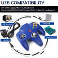 Miniatyrbild 2 av 4: Retro USB-kontroller för N64-spel, N64 Classic USB-kontroll Gold