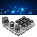 Miniatyrbillede 4 af 6: Mini tastatur 9 taster 3 knap RGB multifunktionel DIY genvej programmerbar mekanisk tastatur
