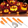 Pikkukuva 7 / 9: 5 kpl Halloween-kurpitsan kaiverrusleikkurin DIY-koristeluleikkurin leikkurisarja
