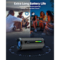 Miniatyrbillede 6 af 6: Bærbar Bluetooth-højtaler - IPX7 Vandtæt, Trådløs Stereo Parring, 25-timers Afspilningstid, 24W Høj Lyd, Bluetooth 5.3, Bass Boost, Black