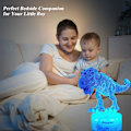 Miniatyrbild 3 av 7: Dinosaurie Leksaker, T Rex 3D Nattlampa med Fjärrkontroll & Smart Touch Leksaker Presenter 2 3 4 5 6 7 8 År Gammal Pojke Födelsedagspresenter (2 Paneler)