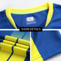 Miniatyrbild 6 av 7: Anpassade fotbollströjor för män 100 % polyester fotbollströjor klubblagsträning fotbollskläder uniform set för vuxna 6316 Light Blue 2XS