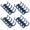 Miniatyrbillede 3 af 10: 20 stk. Bindende Ringe Segmenteret Design Hold 60 Ark 11mm Bindende Tykkelse Kontorartikler Blå