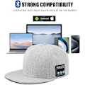 Pikkukuva 5 / 6: Bluetooth-pipo, Bluetooth-pipo, Bluetooth-pipo miehille, Trendikäs älypipo, Miesten baseball-lippis Grey