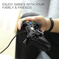 Miniatyrbillede 6 af 6: Xbox 360-controller, USB-kablet gamepad-joystick med forbedret dobbelt vibration og ergonomisk design til Microsoft Xbox 360 & Slim & PC Windows 7/8/10(B