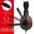 Miniatyrbillede 3 af 7: 3,5 mm Port Trådløst Gaming Headset med Mic Volumenkontrol, Stereo Bas Støjisolering til PS4 Ny Xbox One PSP PC Laptop Tablet Mobiltelefoner, Sort & Rød