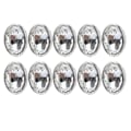 Pikkukuva 3 / 10: 10 kpl kynsitimantteja 10x14mm soikea kynnetön reuna irrotettavat vaatteet laukut kengät hatut käsin ommellut tarvikkeet (valkoinen)