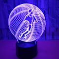 Miniatyrbild 2 av 8: Spela Basketboll 3D LED Nattlampa 7 Färger Dekorationer Lampa för Hem Bästa Barn Pojkar Man Gåva