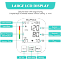 Miniatyrbillede 2 af 9: Håndledsblodtryksmonitor, nøjagtig automatisk digital blodtryksmåler, med uregelmæssig hjerterytmedetektor, 198 aflæsninger hukommelsesfunktion og stort LCD-display