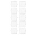 Miniatyrbilde 8 av 10: 10 stk engangsbrukbare hårstoppere, flerbruks, effektive, firkantede, vanntette, sterke klebende engangsbrukbare dusjavløp for baderom 10,5 cm/4,1 tommer