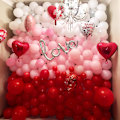 Miniatyrbild 7 av 7: 129 st Ruby Red Ballonger Olika Storlekar 18 12 10 5 Tum för Girlangbåge, Premium Röda Latexballonger för Födelsedag Bröllop Alla Hjärtans Dag Jul Ruby Red