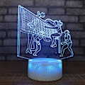 Miniatyrbild 2 av 7: 3D Damvolleyball Nattlampa för Kvinnor, 3D Illusion Lamp 16 Färger