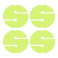Miniatyrbilde 5 av 5: 4 stk. Cave Diving Line Circle Marker ABS Scuba Safety Rope Line Round Marker for Underwater Fluorescent Yellow