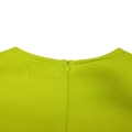 Pikkukuva 5 / 8: Kaula Kuplahiha Yksivärinen Lyhyt Mekko (Chartreuse XXL)