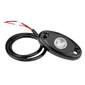 Miniatyrbild 2 av 11: 2 par 12-24V Rock Light Flood Beam LED Under Body Trail Rig Ljus för SUV Båt Vit Ljus