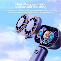 Miniatyrbild 3 av 5: Bärbar Handhållen Fläkt | USB-Laddning Kylare Dubbel Fläkt | Bärbar Dubbel Fläktkylare | Digital Display Handhållen Fläkt, Uppladdningsbar Handhållen