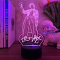 Miniatyrbild 4 av 6: Harry Edward Styles 3D Sångare Idol Nattlampa Harry Styles lampa Present till Fans Sovrumsdekoration Ljus Led Sensor Färgbyte Arbetsbordslampa (16 Färger