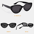 Miniatyrbilde 5 av 7: Polariserte Cat Eye solbriller for kvinner, Trendy TR90 solbriller, Lettvekts solbriller UV-beskyttelse, OP3033