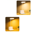 Miniatyrbild 4 av 6: Liten LED-skrivbordslampa, skrivbordslampor för hemmakontor, vitt skrivbord