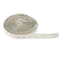 Miniatyrbild 4 av 10: Rhinestoneband med 4 rader självhäftande rispärlor, glittrande bling-hartsremsa för hemdekorationer AB-färg