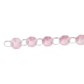 Miniatyrbilde 5 av 5: 5 stk akryl krystall krans sterk forbindelse elegant flerbruks krystallperle krans for bryllup lysekrone fest Pink