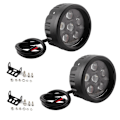 Miniatyrbillede 1 af 11: 1 Par 18W LED Arbejdslys Rundt LED Kørelys Spotlight Passer til Offroad Lastbiler Motorcykler