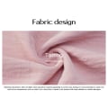 Miniatyrbillede 7 af 8: Neck Puff Sleeve Solid Color Loose Flowy Mini Kjole (Pink L)
