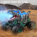 Miniatyrbilde 6 av 8: 2,4 GHz Dinosaur Fjernkontrollbil Leker for Barn Gutter, RC Dinosaur Bil Leker med Lys, Lyd, Spray, Innendørs Utendørs RC Bil Leker Gaver for Gutter