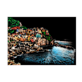 Miniatyrbild 8 av 10: 4 ark Scratch Paper DIY Hantverk A4 Vit Kartong Landskap Scratchboard Scratch Målning Papper Europeisk Stil