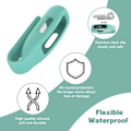 Miniatyrbillede 3 af 5: 4-pak Clip Case Kompatibel med Fitbit Inspire 2, Blødt Silikone Clip Spænde Tilbehør Udskiftning til Fitbit Inspire 2